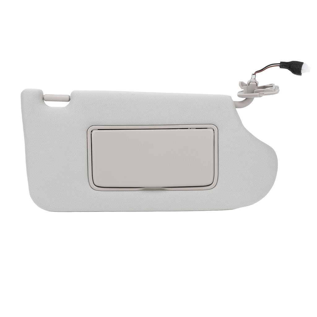 Sun Visor Replacement with Mirror and Makeup Light Stylish Grey Effective Sun Shielding Visor Board 