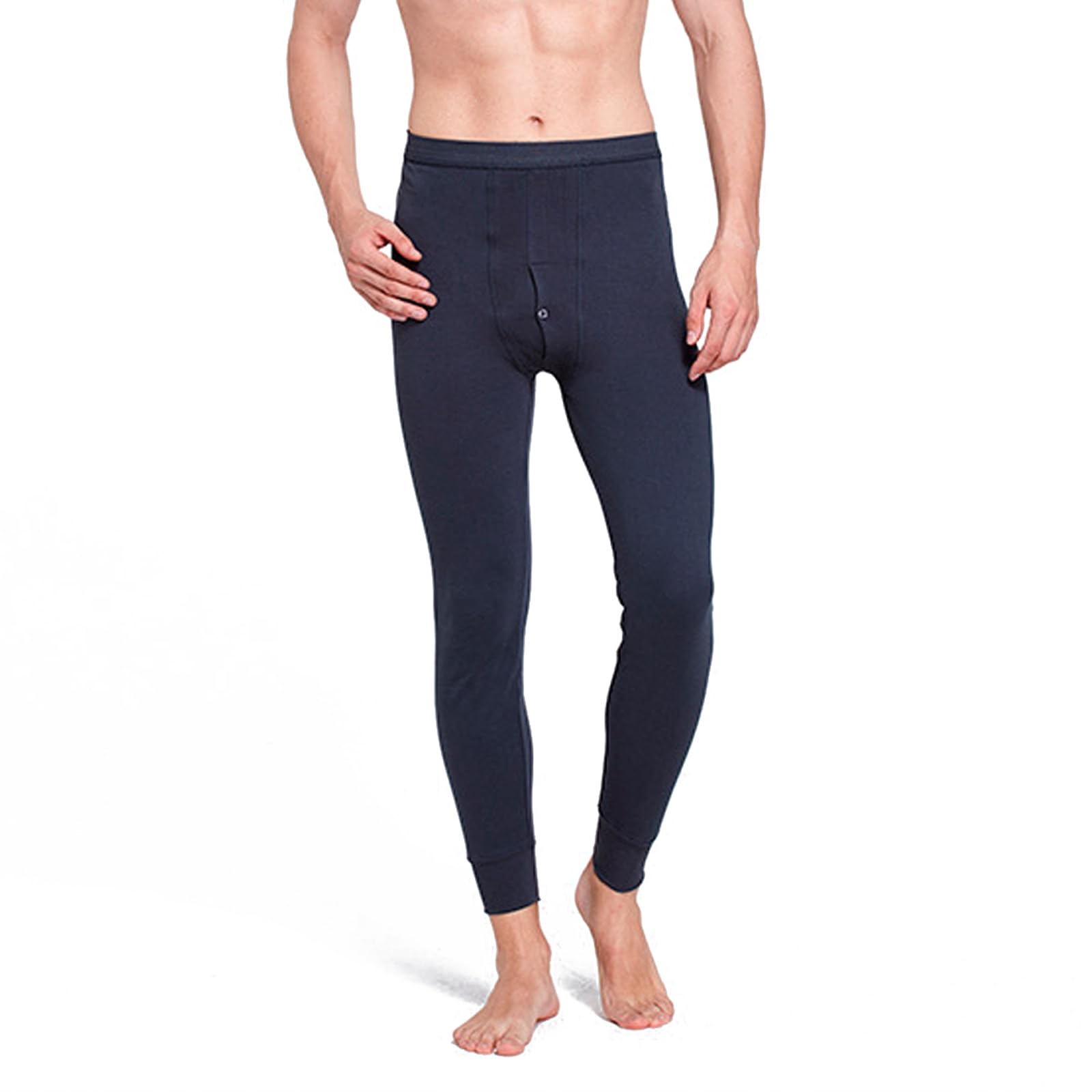 

Thermal Underwear Tights for Men Front Gentle on Natural Warm Innerwear Leggings Underwear Spats Winter Heat Boost Loungewear Thermal Plain [moxixom]