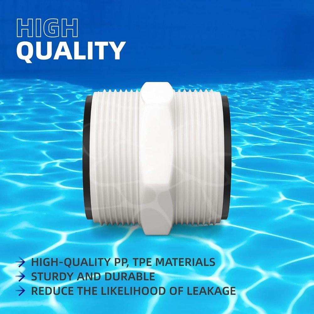 1.5-Inch Pool Hose Connector Adapter PVC Dual Outlet Control For Colemans