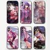 Senjougahara Hitagi Anime Monogatari Series Phone Case For IPhone 17 Air 16 15 14 13 Pro Max 11 12 Black Silicone Cover
