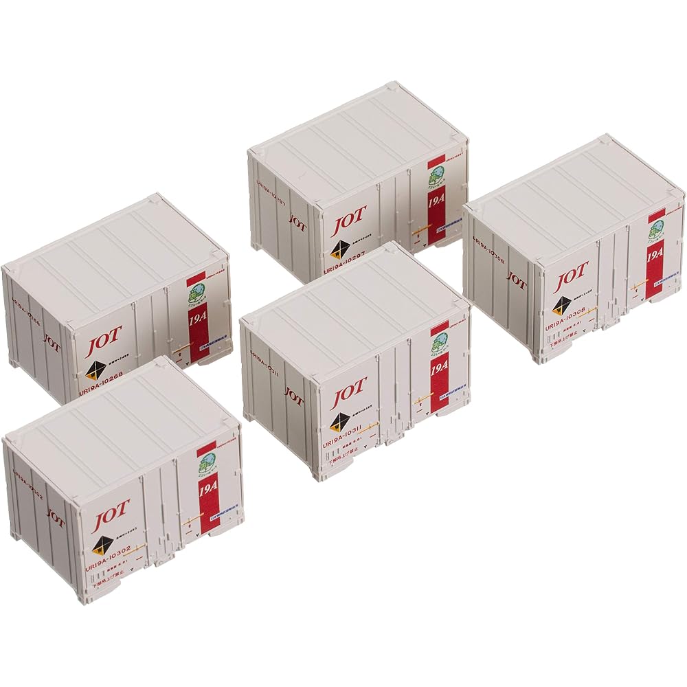 KATO N Gauge UR19A Container Nippon Oil Transportation Red Belt, Pack of 5, 23-574, Model Railroa...