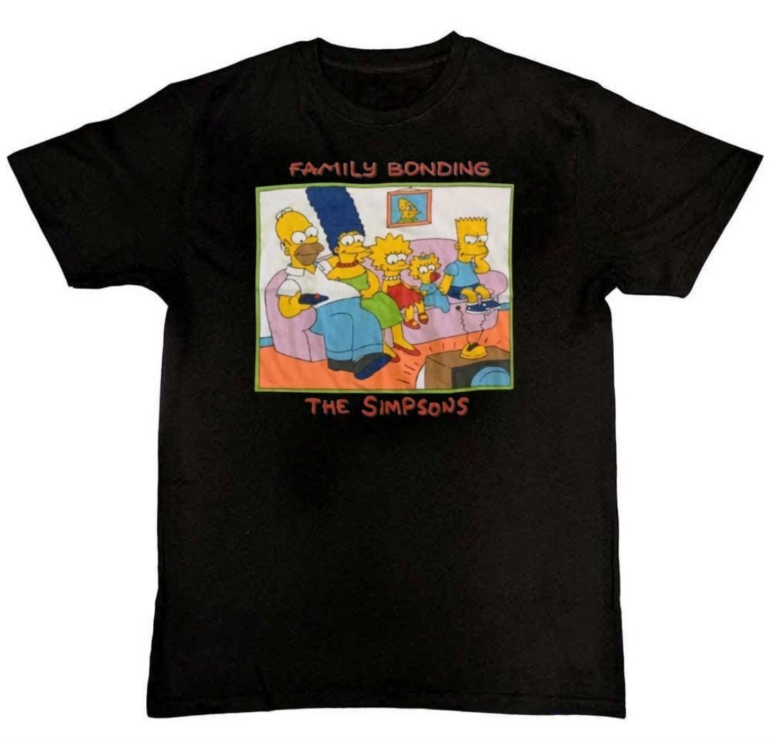 Vintage The Simpsons Family Bonding Mens T-Shirt XXXXL