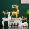 1Pair Resin Deer  Oranment Decoration For Living Room Bedroom Wine Cabinet Porch Decoration Resin Crafts