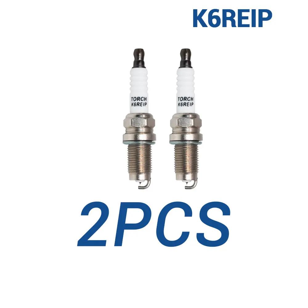2-8PCS Candles Replace for PZFR6R8EG SIZFR6B8EG  SKJ20CR-A8 PKJ20CR8 0242240665 Iridium Platinum Spark Plugs TORCH K6REIP 2 pieces K6REIP