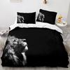 Animal Lion Bedding Set Cool Animal Bed Linen Home Decor Single Double Twin Size For Boys Girls Boys Adults Lion Duvet Cover Set
