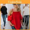 Minimalist Solid Color Off Shoulder Tank Top For Office And Casual Wear