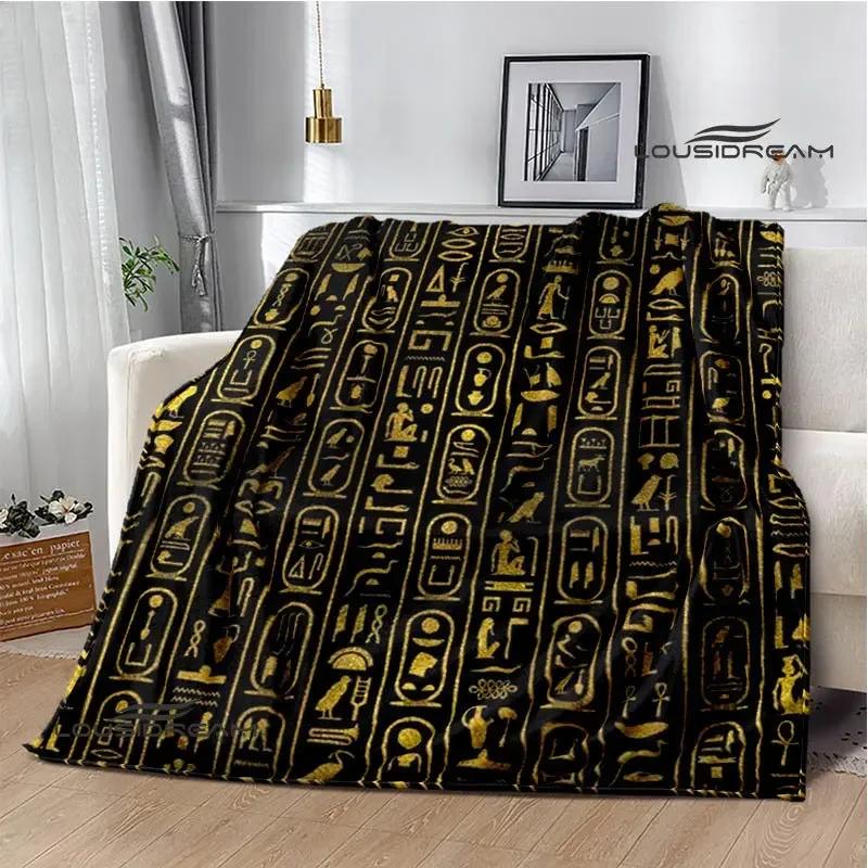 3D Egyptian Pharaoh Oracle Black Cat Printed Blanket Warm Flannel blankets Home bed linings blankets for beds Birthday Gift
