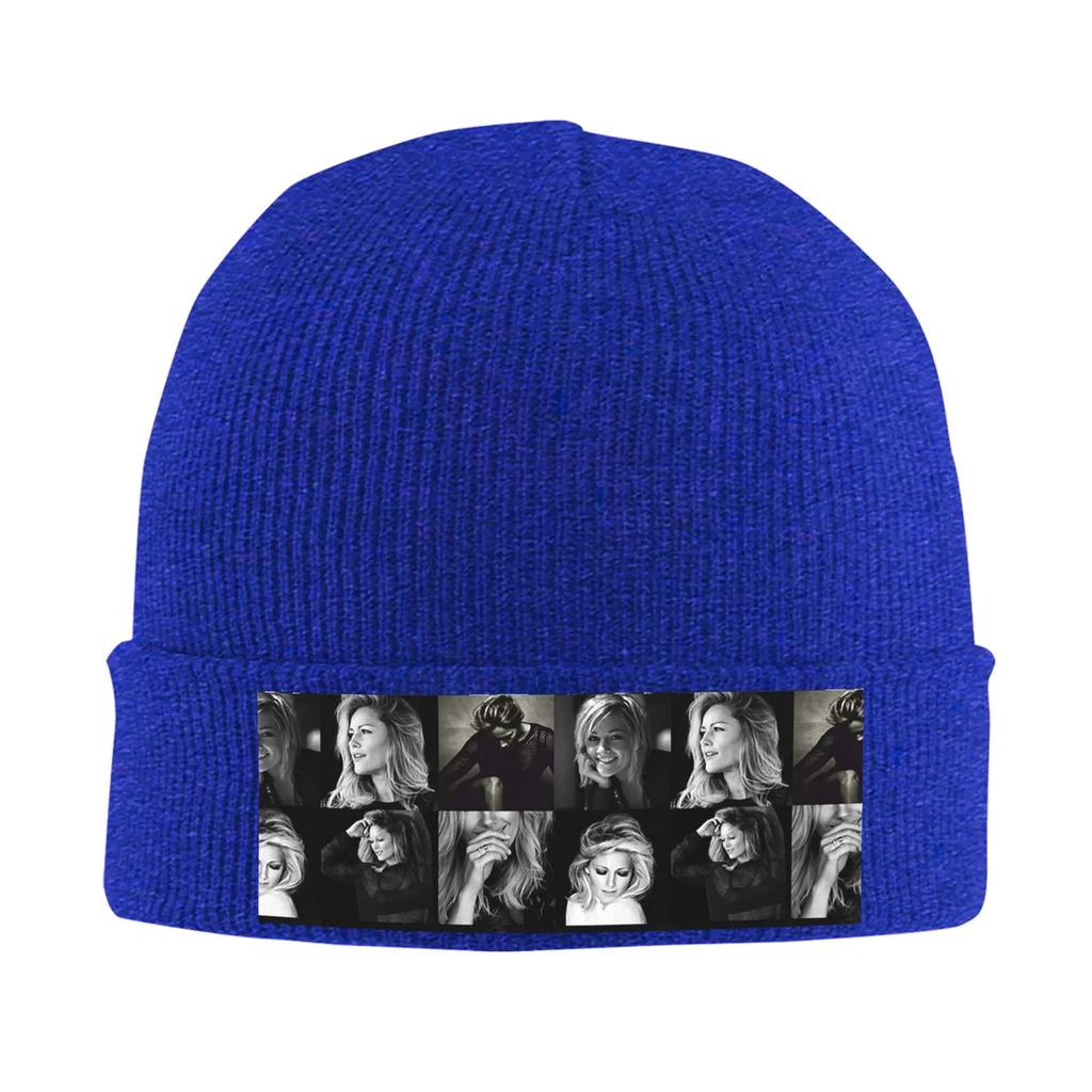 Helene Fischer Collage Warm Knitted Cap Winter Knit Bonnet Hat Skullies Beanies Hip Hop Caps for Unisex