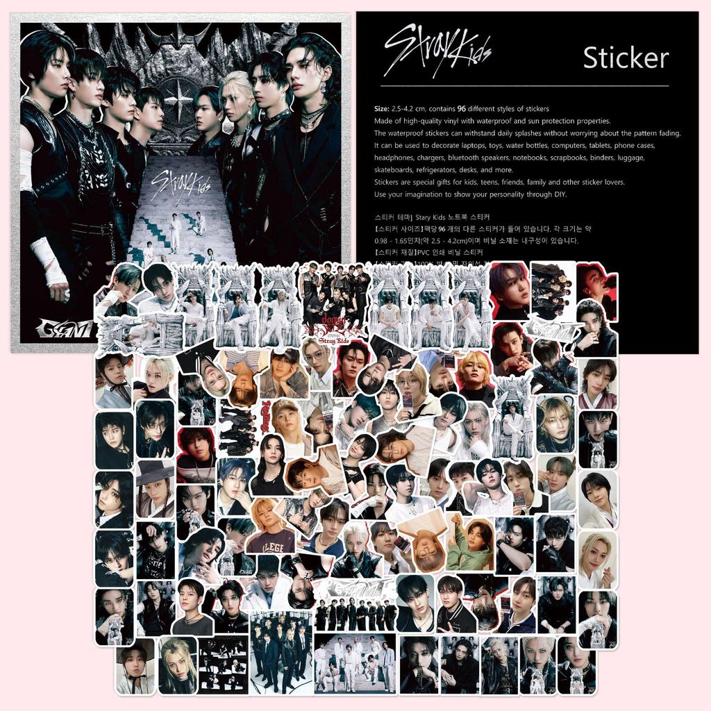 96Pcs Straykids Stickers Skzoo New Album Giant Merchandise Huang Xuanchen Merchandise Handmade Account Cute Stickers