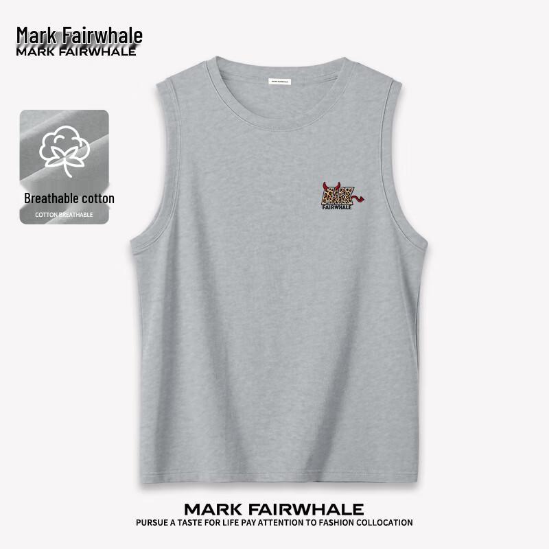 Mark Fairwhale Men's Heavyweight Cotton Animal Print Sleeveless T-Shirt