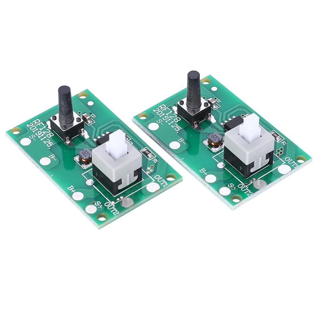 2Pcs Solar Lamp String Controller Module Circuit Board with 8 Kinds Light Mode and Switch 1.2V