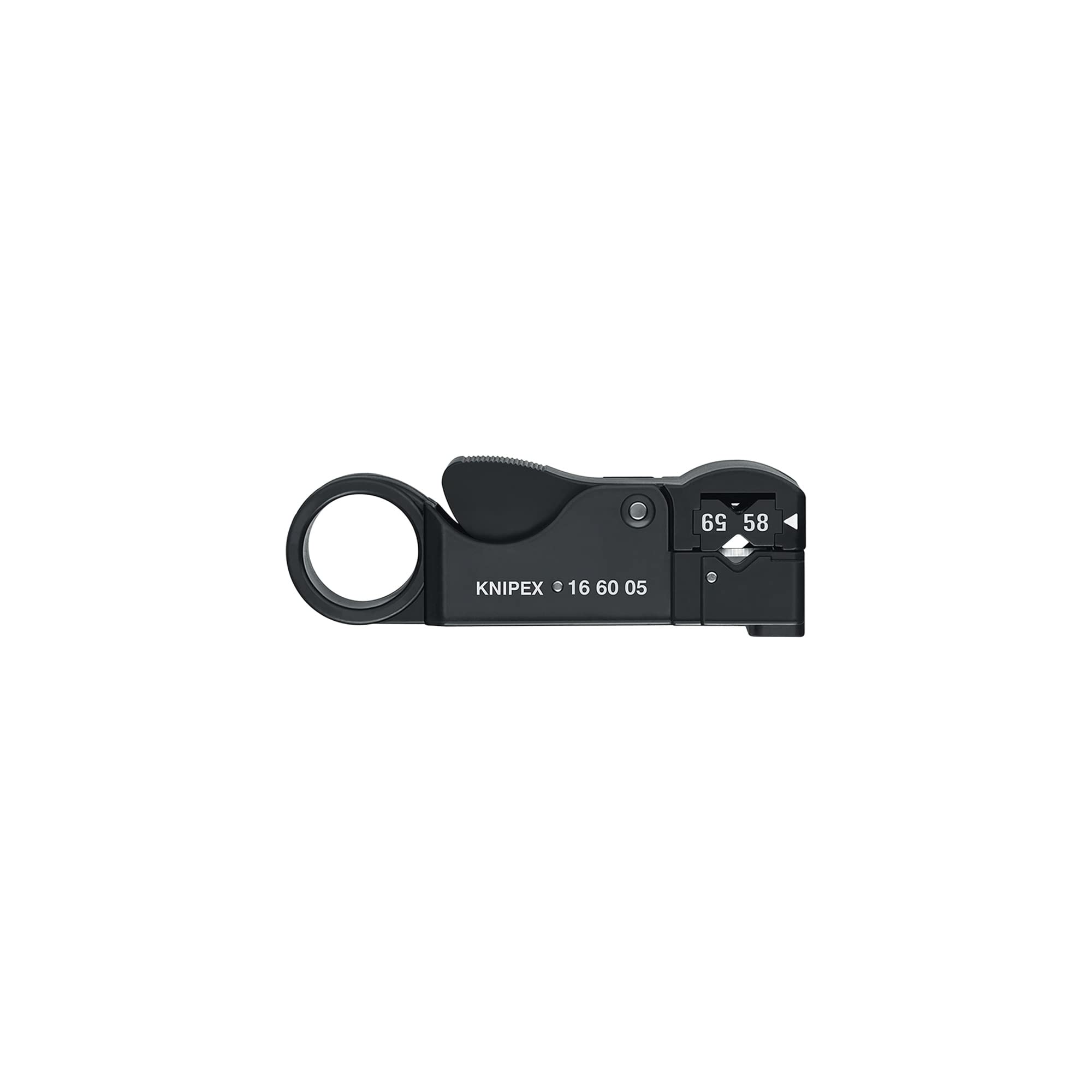 

KNIPEX 1660-05 Coaxial Cable Stripper for RG58/RG59/RG62 (SB)