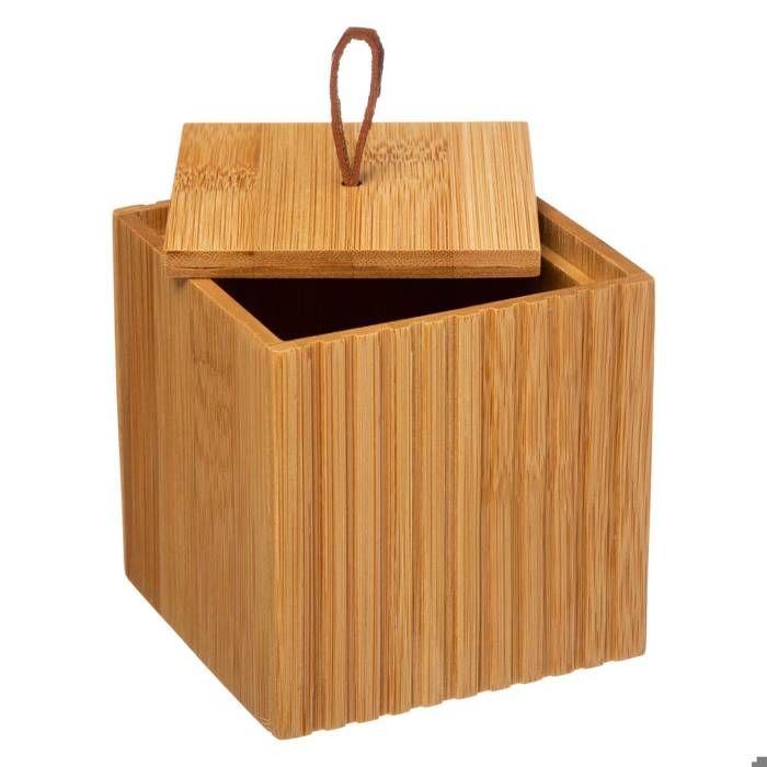 5five - pot à cotons "terre inconnue" bambou