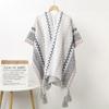 Neck Wrap Tassel Scarves Warm Knitted Cape Simple Imitation Cashmere Scarf  Travel Vacation