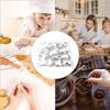 Baking Cracker Cutter Stainless Steel Bread Cutter Kit Nonstick Desserts Making Tool For Muffins Bread Chocolate Dough Soft