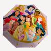 Disney Princesses, Friendship Themed Automatic Opening and Closing Umbrella, Brightly Colored 8-rib Portable Umbrella, Suitable for Men and Women