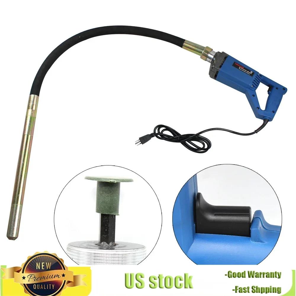 High-Performance Electric Concrete Vibrator, Handheld Long Shaft Vibrating Tool Durable & Easy To Use for Construction Projects
