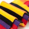 1 Pair Rainbow Toe Socks Colorful 5 Toe Calf Socks Rainbow Striped Leg Warmers Funny Long Toe Socks for Women and Girls