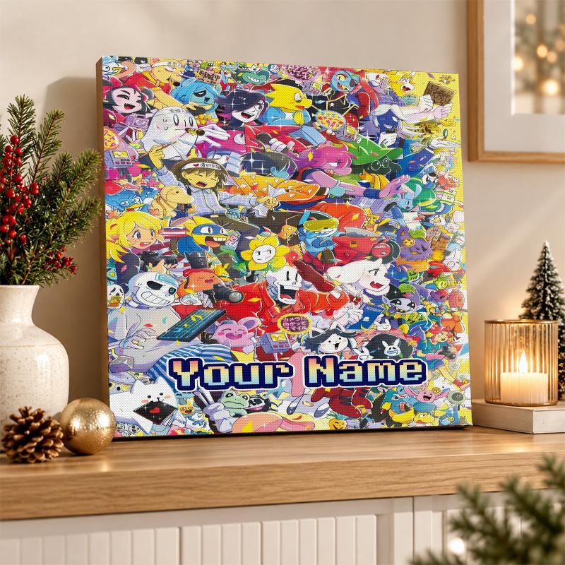 Undertale Custom Name Text 5D Diamond Painting Kit DIY Full Drill Diamond Art Decoration