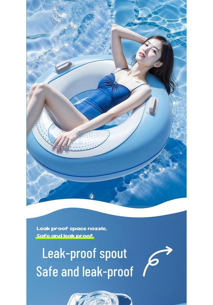 Enhanced Anti-Rollover Swim Ring for Adults & Kids, Unisex Lifebuoy, Inflatable Underarm Ring, Portable Swim Gear