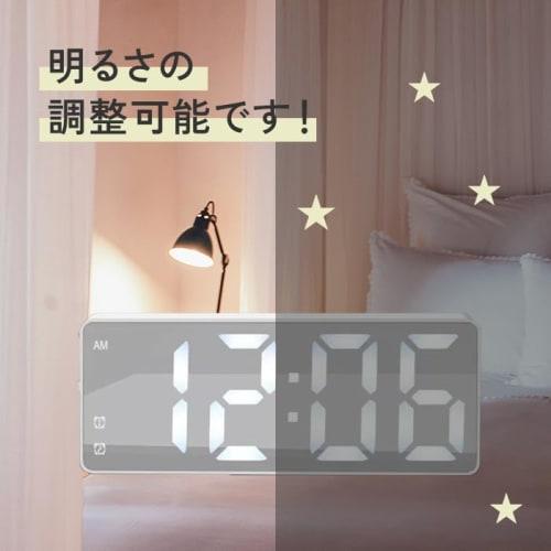 Retro Digital Clock with Cute Letters, Large Alarm Clock, LED Light, Stylish, Loud Volume, Thermometer, Simple Design, Wakes You Up, Cordless, Battery