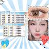 1PACK/6 Rows of Glue-free Thick Comic Eyelashes, Photogenic Segmented Sunflower Loli False Eyelashes