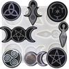 Spiral Goddess Necklace Pendant Resin Mold Epoxy Mirror Mold DIY 8 In 1 Silicone Mold Totem Pendant Mold