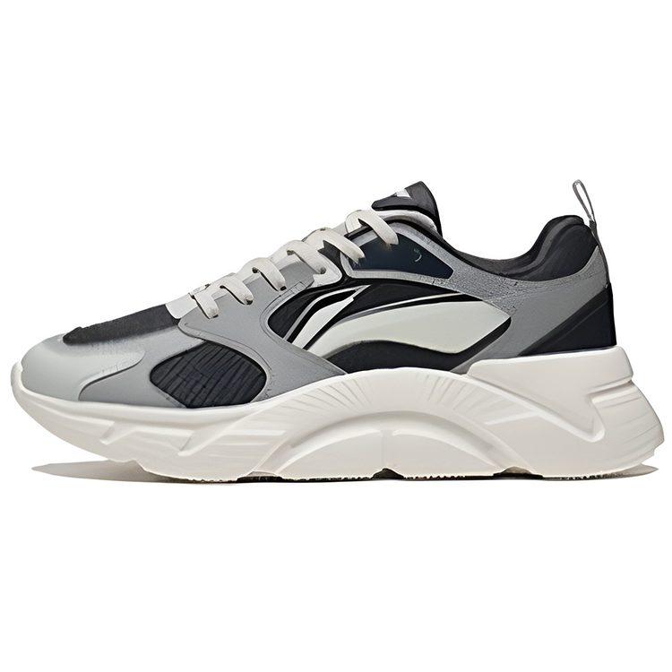Li Ning Casual Cushioning Slip Resistant Abrasion Resistant Breathable Lightweight Low Top Running Shoes Men's ARSS057-3