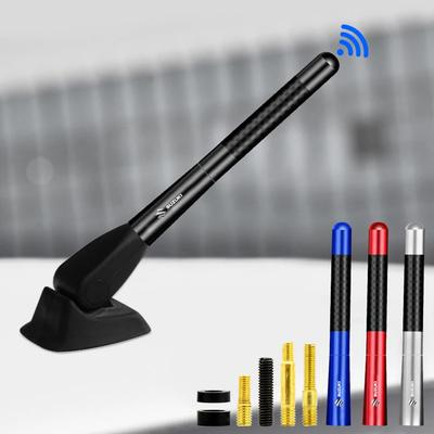 12cm Car Delicate Carbon Fiber Short Antenna Radio Auto Accessories for Grand Swift Jimny Vitara Baleno SX4 XL-7 GW250