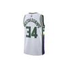 Nike NBA Bucks City Edition Giannis 34 Dri-FIT Swingman Jersey White Men Streetwear DB4035-100