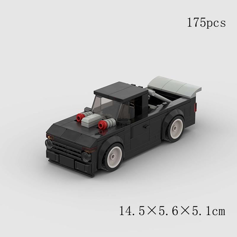 City vintage Speed car MOC rally sports model Building Blocks Old Super race classical Vehicle Racing Bricks Christmas Gift toy