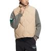 Adidas Originals Solid Color Printed Logo Stand Collar Zipper Sports Casual Vest Unisex Vests Beige HR8263