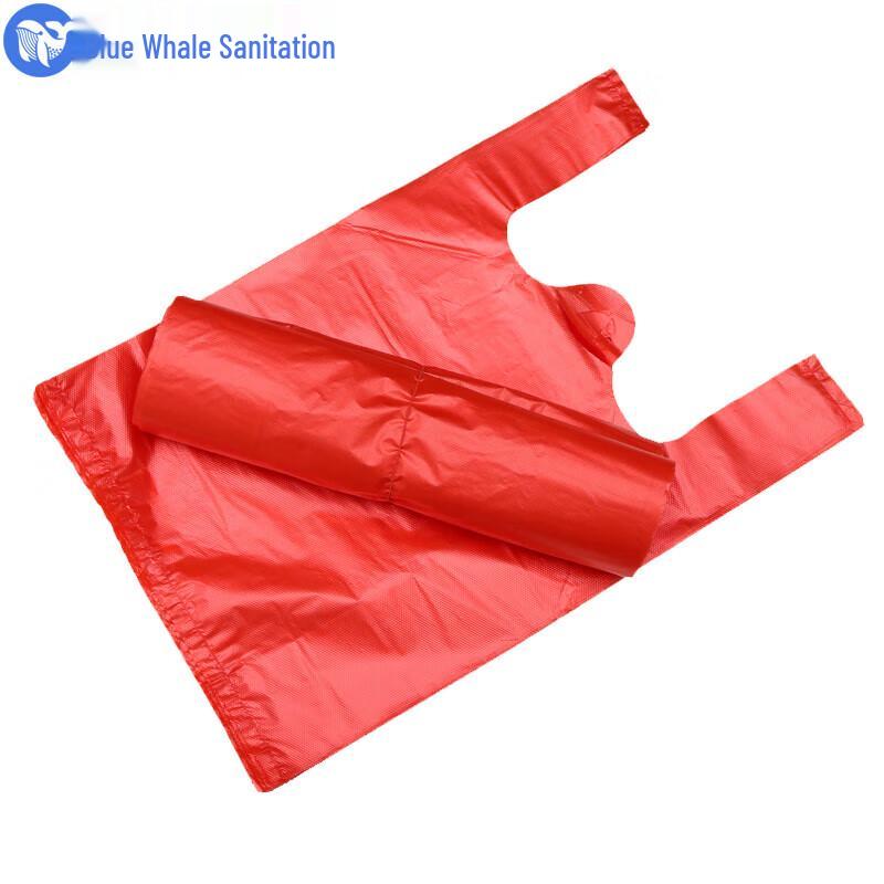Blue Whale Heavy-Duty Vest Handle Garbage Bags