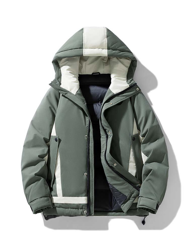 Men's 2025 Warm Hooded Down Jacket - Loose Fit Winter Top