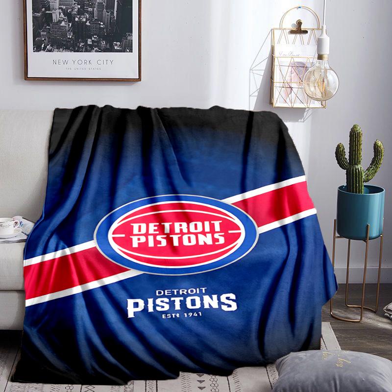 Detroit-Pistons Logo Blanket Lightweight Flannel Bedding Blanket Perfect for Travel, Camping, Living Rooms, Offices, Sofas, Fan Christmas Gift