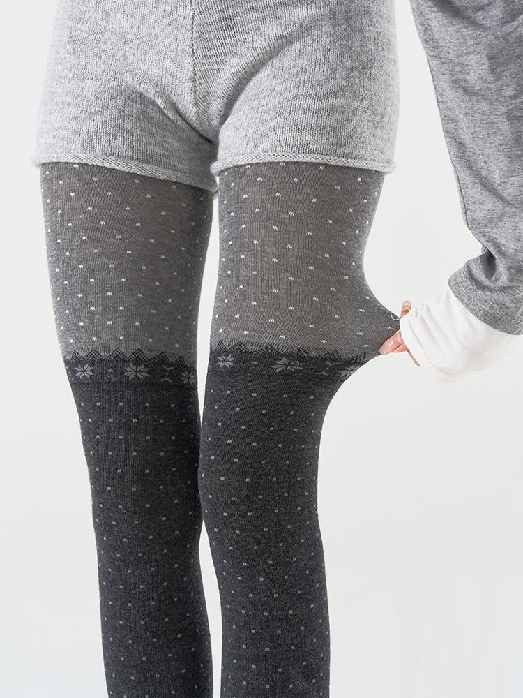

Snowflake Christmas Tights Women Pantyhose 2025 Autumn Winter Polka Dot Patwhwork Leggings for Women Party Pantyhose One Size