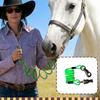 Corda elastica per cavalli regolabile, estensore per guinzaglio equino, corda elastica a spirale ammortizzante per campeggio, equitazione su sentiero, toelettatura