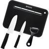 Kyocera Ceramic 4-Piece Knife, Peeler, and Cutting Board Set: Lightweight, Sharp, and Clean Cutting. Santoku (Small) 14cm, Petty (Petty) 11cm. Durable