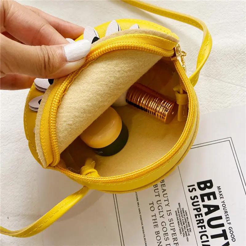 Cute Little Daisy Girl Small Children's Shoulder Bags Fashion PU Leather Princess Mini Messenger Bag Coin Purse Wallet Handbags