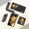 ABEEL Folding Phone Case for Oppo Find N3 Flip 5G,Cowhide Texture PU Leather Coated PC Phone Cover