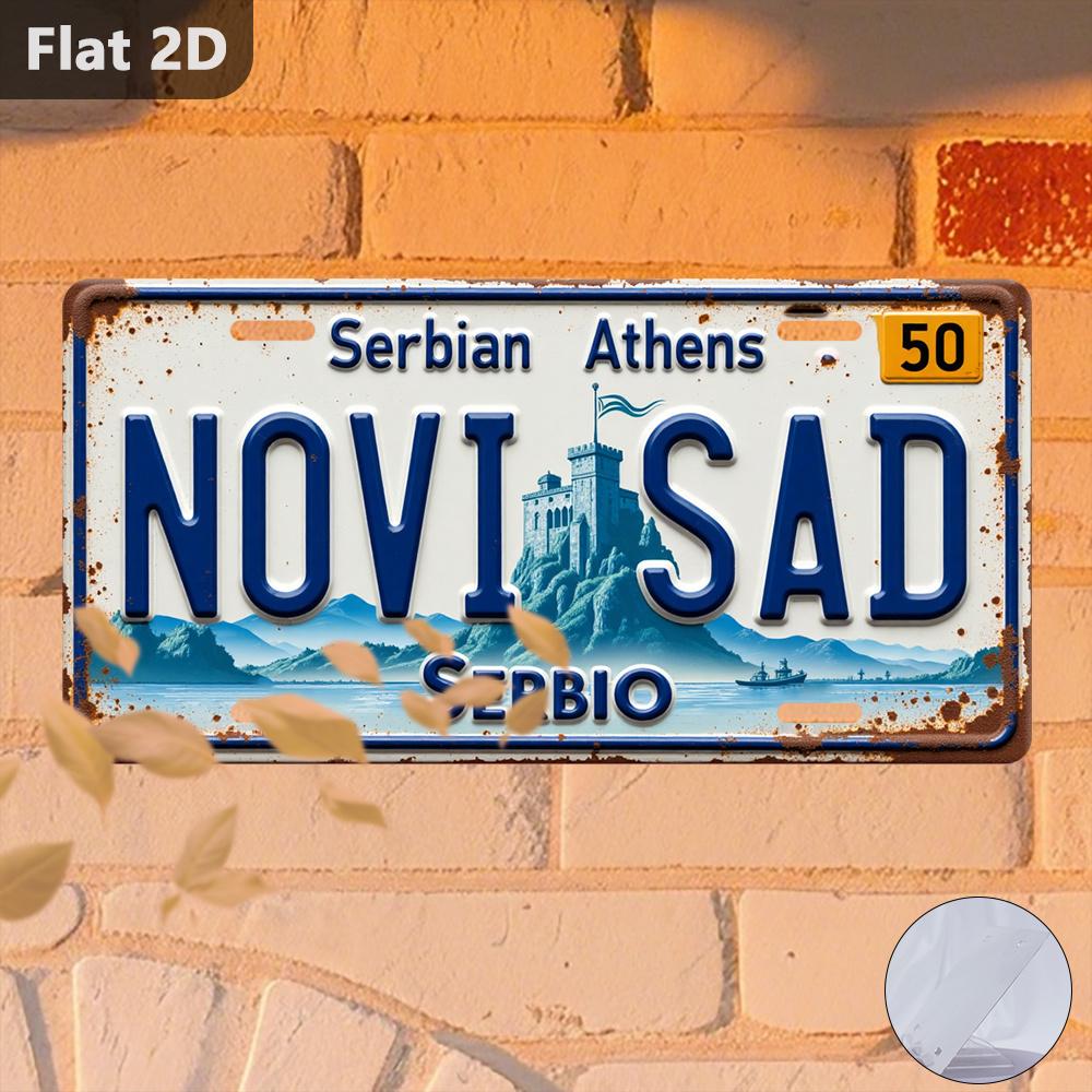 D Flat  pc D Flat Printed Decorative Sign  Plata Beach Madrid and Sun Umbrellas Vintage Home Decor Seaside Leisure Sty