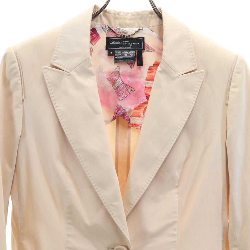 Salvatore Ferragamo made in Italy tailored jacket 44 Pale orange Women Used