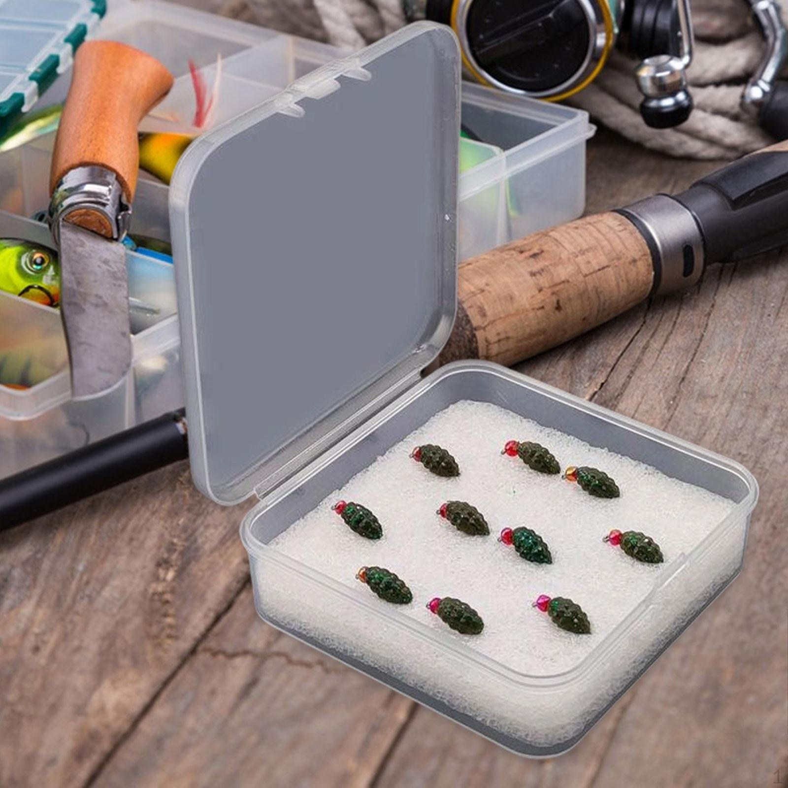 

10Pcs Fishing Lures Set with Storage Box for Bass Walleye Trout темно-зеленого