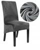 Cover For Sloping Chair Xxl, Dark Grey Velvet