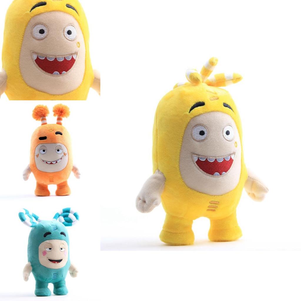 Adorable Oddbods 23cm Plush Soft Cuddly Toy Newt Bubbles Pogo Zee Jeff Fuse Slick Doll