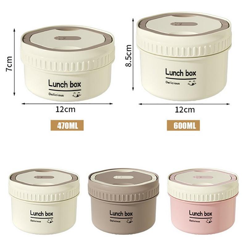 1Set Lunch Box Portable Insulated Lunch Container Set Stackable Bento Stainless Steel Lunch Container