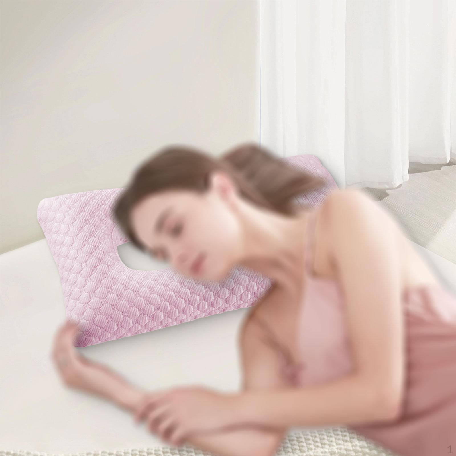 

Ear Piercing Pillow Guard Breathable Soft, Portable, , Comfortable with Hole розовый