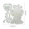 Cartoon Metal Cutting Dies Sitting Elephant Embossing Knife Mould Templates top sale