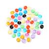 50Pcs/Set Round Eyes 6/10/16/20/25mm Glass Doll Eyes Cabochon Flat Eyeballs Handmade Puppet Decor Toys Accessories DIY Craft