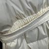 Women's Winter Autumn Hooded White Duck Down Jacket Coat Loose Long Solid Color Big Pocket Belt Waist Down Coat